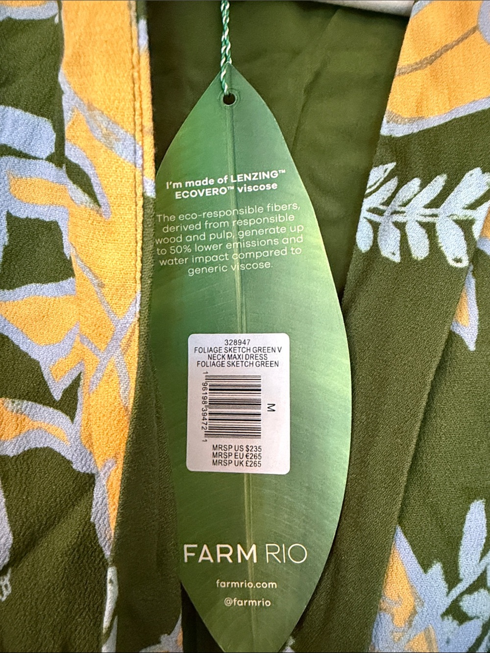 Farm Rio Foliage Maxi Dress - Picture 4 of 4